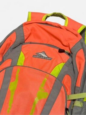 High Sierra Orange & Green Backpack